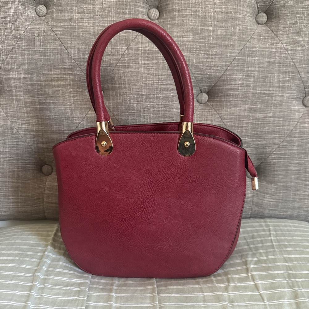 K. Carroll Elegant Burgundy Handbag